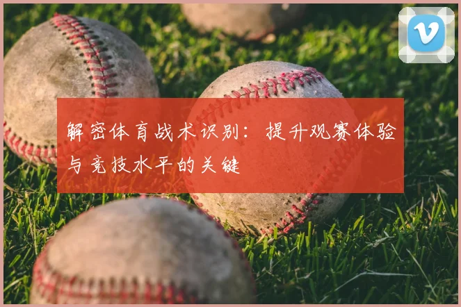 解密体育战术识别：提升观赛体验与竞技水平的关键